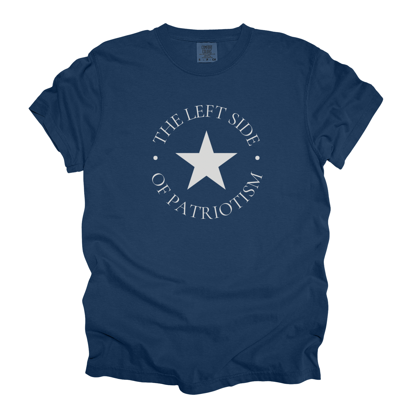The Left Side of Patriotism: Badge Style – Unisex Premium T-Shirt | Civilized Patriot