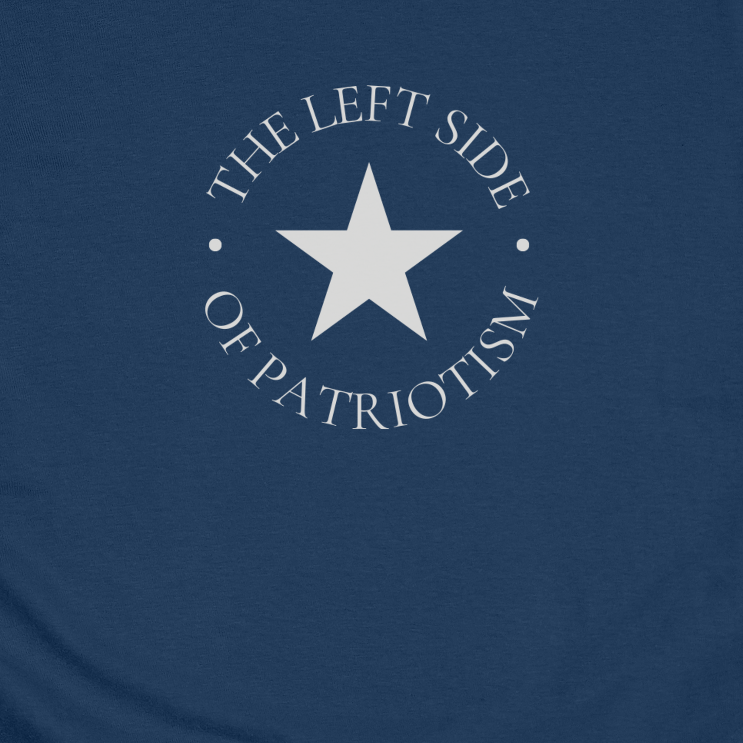 The Left Side of Patriotism: Badge Style – Unisex Premium T-Shirt | Civilized Patriot