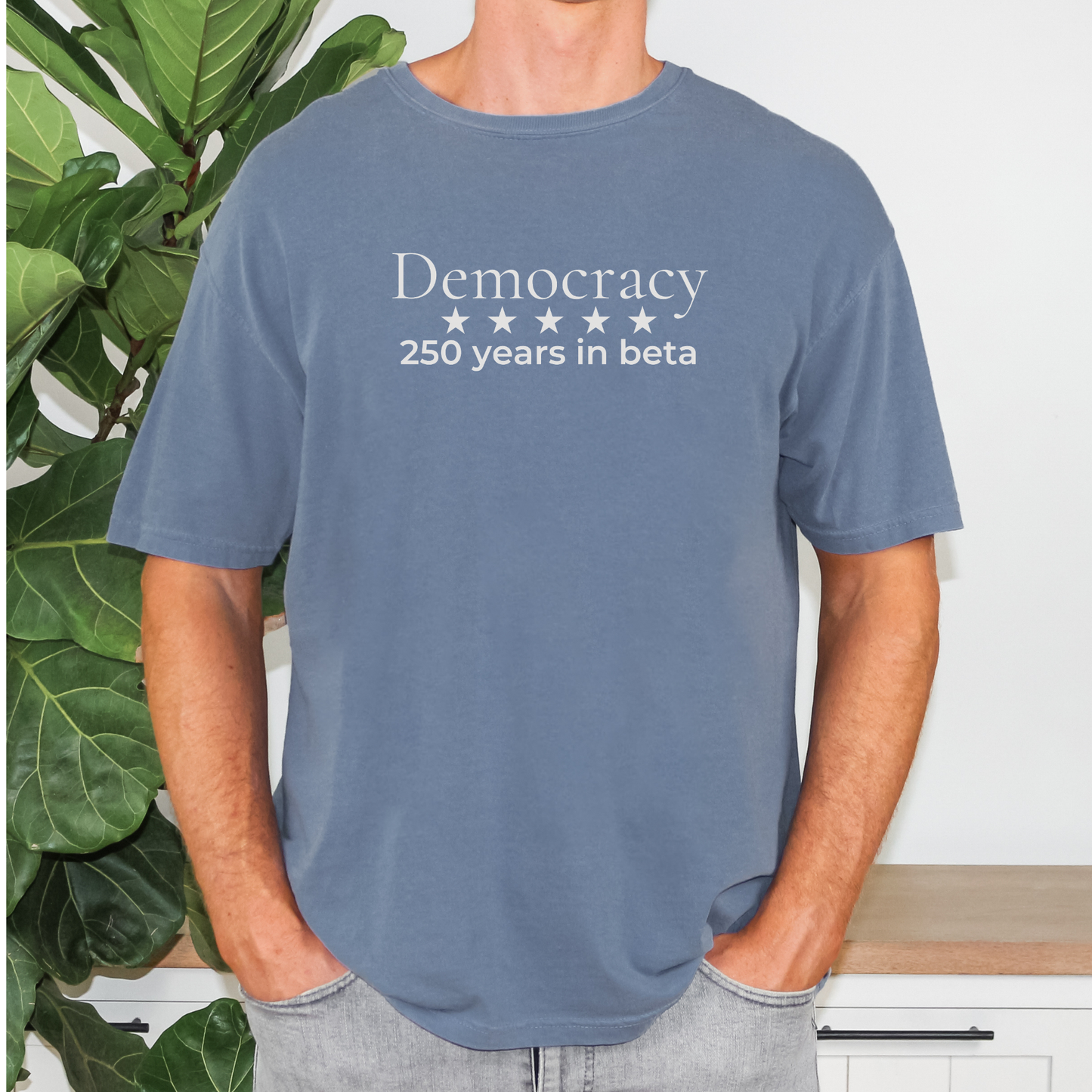 250 Years Still in Beta Democracy Humor Comfort Colors Tee