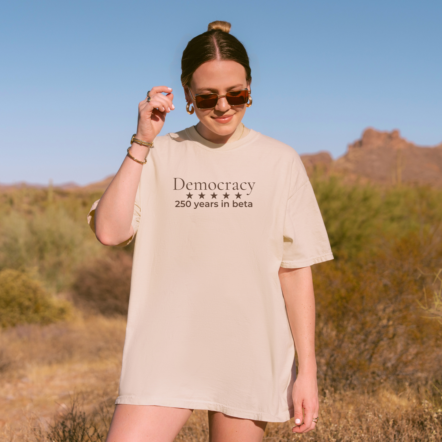 250 Years Still in Beta Democracy Humor Comfort Colors Tee