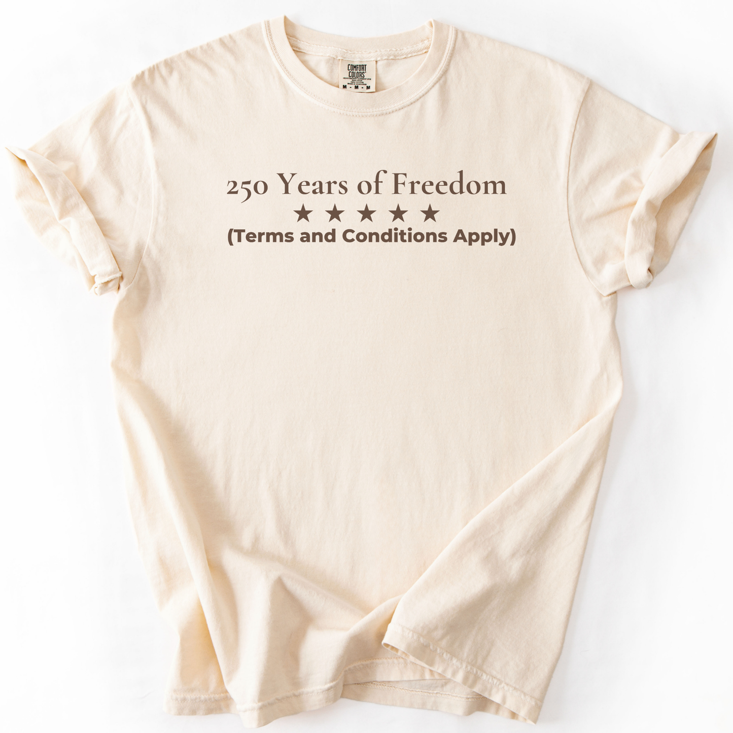250 Years of Freedom Terms and Conditions Apply Semiquincentennial Humor Shirt Democrat Gift Comfort Colors Tee Gift for Democrats